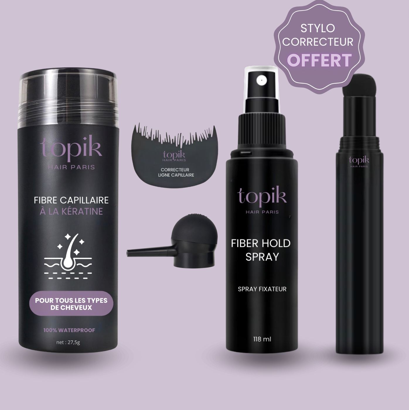 SET PERFECTION  l TOPIK HAIR PARIS + 1 STYLO CORRECTEUR OFFERT